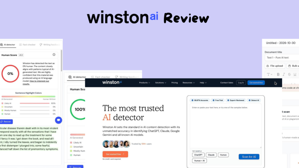 Winston AI Detector Review 2026: Is It Accurate? We Ran 4 Tests