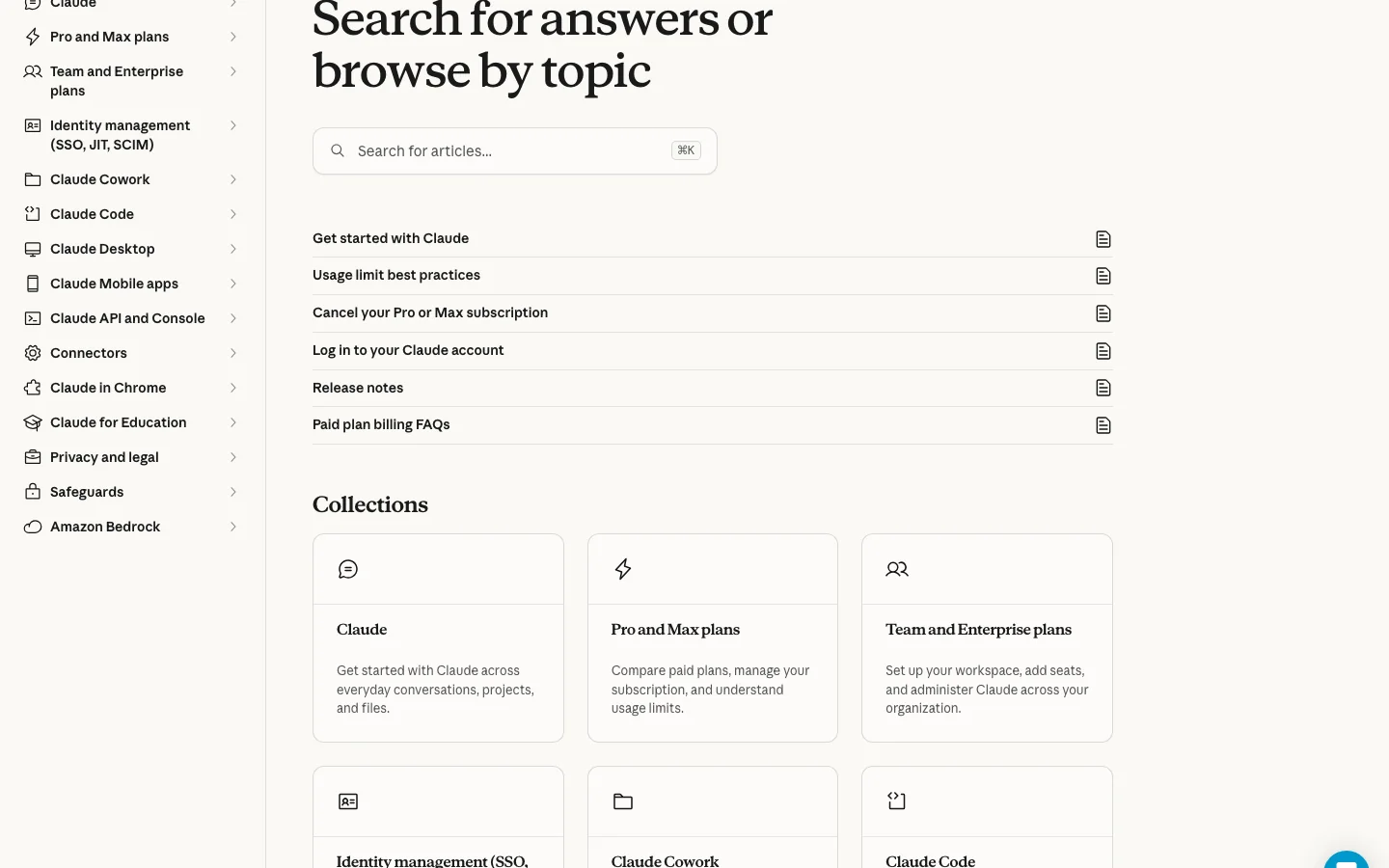 Screenshot of official Anthropic support documentation explaining Claude Cowork and desktop capabilities